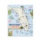 Stupell Industries Florida Map Beach Life Wall Plaque By Kim Allen